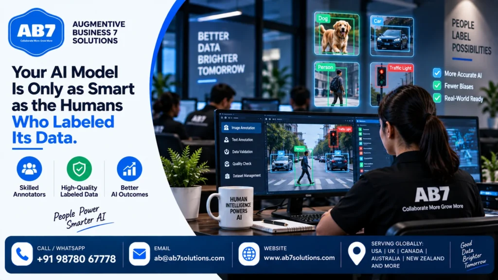AB7 Solutions poster: Your AI Model Is Only as Smart as the Humans Who Labeled Its Data