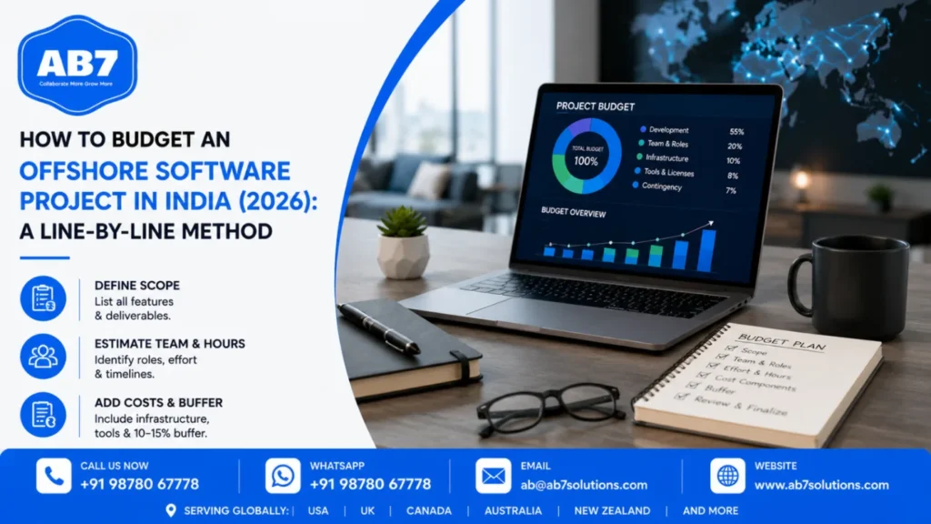 How to budget an offshore software project in India (2026): a line-by-line method
