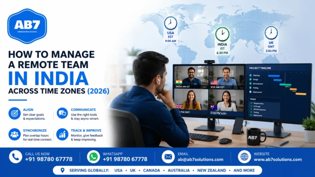 How to manage a remote team in India across time zones (2026)