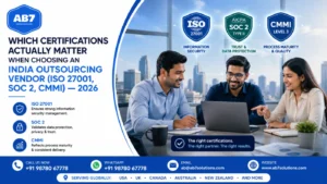 Which certifications actually matter when choosing an India outsourcing vendor (ISO 27001, SOC 2, CMMI) — 2026
