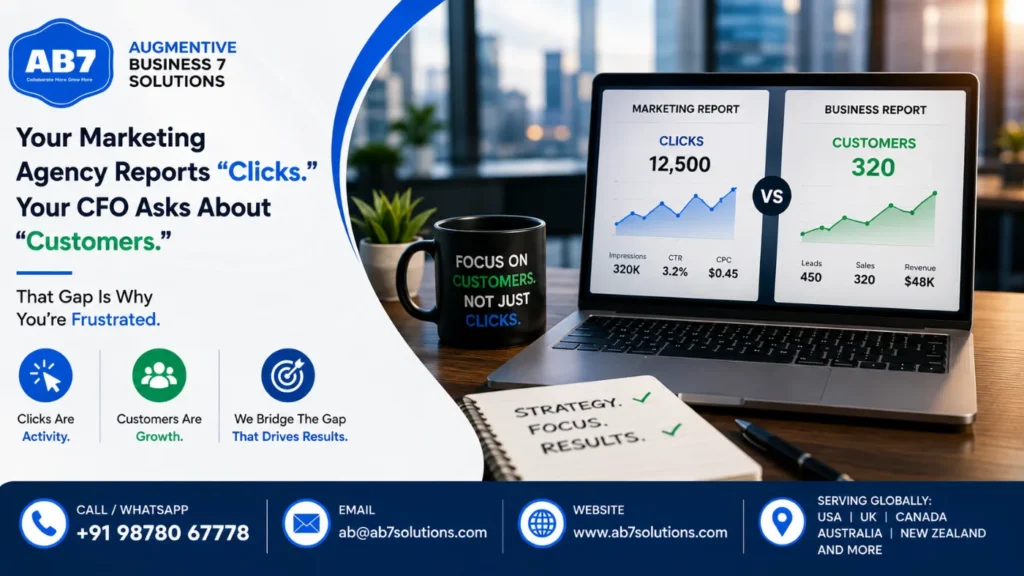 Your Marketing Agency Reports “Clicks.” Your CFO Asks About “Customers.” That Gap Is Why You’re Frustrated.