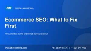 Ecommerce SEO priorities: category pages, faceted navigation, product pages, product data and technical health