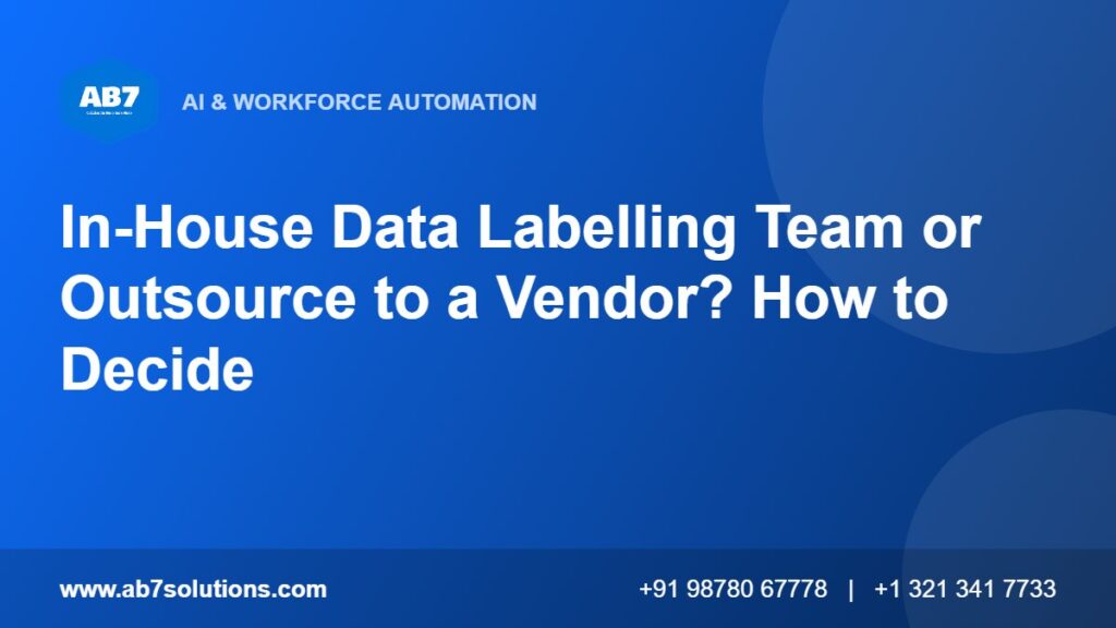 In-House Data Labelling Team or Outsource to a Vendor? How to Decide - AB7 Solutions