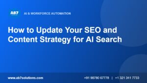 How to Update Your SEO and Content Strategy for AI Search - AB7 Solutions